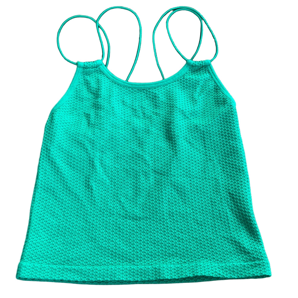 Fct Basics Women’s Green Textured Tank Top